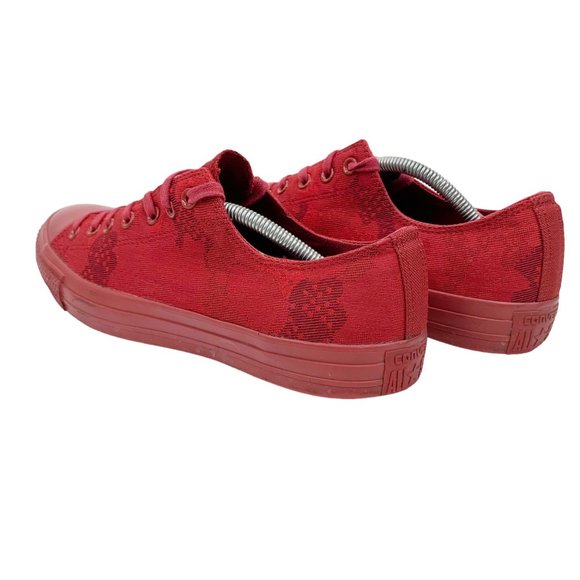 Converse Mens Sz 12 All Star Chuck Taylor Shoes Red OX 149543C Low Top Sneakers - Picture 12 of 15